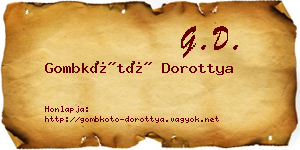 Gombkötő Dorottya névjegykártya